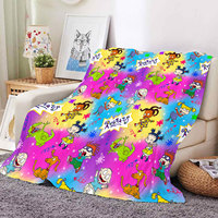Couverture en peluche personnalisée imprimée en 3D, motif dessin animé Rugrats, super douce, moelleuse et confortable, pour l'hiver, plaid chaud en polaire pour la maison