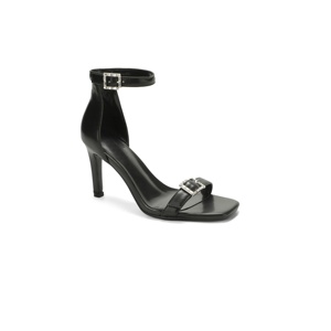 Sandales <span class=keywords><strong>à</strong></span> talons aiguilles <span class=keywords><strong>à</strong></span> bout carré pour femmes, chaussures avec boucles en strass pour les sorties de soirée, les mariages, les rendez-vous galants et les sorties <span class=keywords><strong>à</strong></span> la plage - Product Image 2