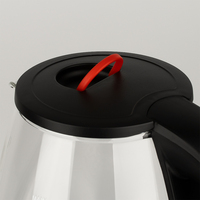 Bouilloire électrique intelligente en verre transparent de 2 L, petite théière
