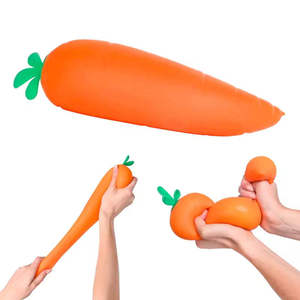 Nouvelle balle anti-stress géante en TPR, simulation de fruit, carotte à presser, à remontée lente, jouet anti-stress - Product Image 3