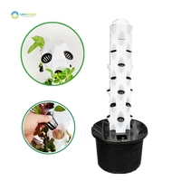 Système de culture hydroponique vertical d'intérieur à plusieurs niveaux, type tour, avec 32 trous pour légumes domestiques