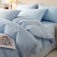 Ensemble de housse de couette 3 pièces en polyester tissé, imprimé pigmentaire lavable, style chinois, 200 fils, pour usage domestique, personnalisable en gros