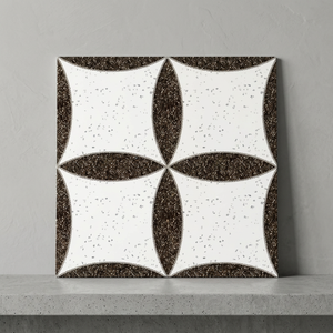 Carreaux de sol en céramique antidérapants modernes et rustiques 400x400mm, finition mate, porcelaine, terrazzo, design d'intérieur - Product Image 2