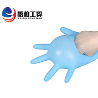 Gants jetables bleus en nitrile pour examen médical Gants jetables bleus noirs blancs sans poudre personnalisés Fabricant de nitrile