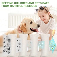 Lot de 12 sacs désodorisants pour chaussures au charbon de bambou purifiant l'air activé absorbeur d'odeurs pour salle de sport voiture placard pour animaux de compagnie éliminateur d'odeurs