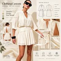 Robe Courte Femme de Haute Qualité à Volants Superposés en Mousseline – Tenue de Plage et de Soirée – Fabricants et Fournisseurs de Vêtements Personnalisés