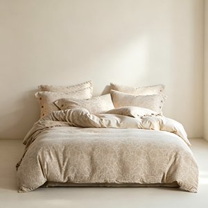 Parure <span class=keywords><strong>de</strong></span> lit en coton et <span class=keywords><strong>lin</strong></span>, housse <span class=keywords><strong>de</strong></span> couette jacquard florale vintage, taies d'oreiller à boutons, linge <span class=keywords><strong>de</strong></span> lit king size pour chambre à coucher, vente en gros - Product Image 1