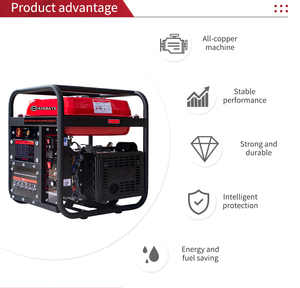 Generador Portátil de Gasolina Xinbate Monofásico de 6.5 kW, 4 Tiempos, 50 Hz, 230V para Camping y Uso Doméstico - Product Image 2