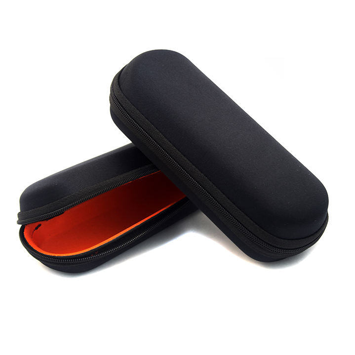 Eyeglasses Case with Zipper Small Sunglasses Soft Case Optical Frames Glasses Storage Black Orange Red Blue Case500