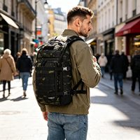 Sac à dos tactique 45L en tissu Cordura imperméable, grande capacité, pour aventures en plein air, randonnée, camping, voyage