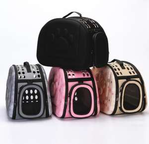 Bolsa de viaje plegable para mascotas, bolsa de gato EVA portátil de cara suave con ventanas de malla, diseño poroso, gran oferta - Product Image 6
