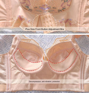 Soutien-Gorge Push-Up Femme Dentelle Bretelles Réglables Grands Bonnets Sans Armature pour Sous-Vêtements Féminins Bonnets C D E <span class=keywords><strong>Corset</strong></span> Lingerie - Product Image 6