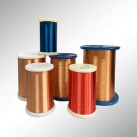 Alambre de cobre esmaltado Bobina de motor eléctrico de poliéster Bobinado Alambre de cobre/aluminio esmaltado para REBOBINADO DE MOTORES Alambre ECCA