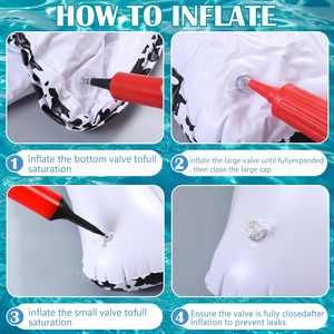 Bouée gonflable géante pour piscine, modèle Composition Book, 66,9 x 44 pouces, pour bronzage, pour adultes, comme radeau et transat de piscine, pour fêtes estivales - Product Image 4