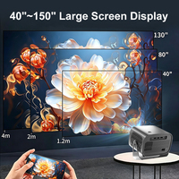 Mini projecteur LCD personnalisé au prix d'usine, Android Wifi Proyector Projecteur 1080P 4K Home Theater, projecteur portable