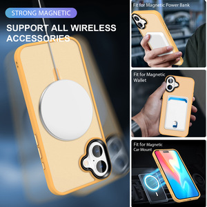 เคสสำหรับ iPhone 16 PRO MAX เคสโทรศัพท์แม่เหล็กสำหรับ iPhone 15 14 13 12 PRO MAX ฝาครอบมือถือกันกระแทกเคสโทรศัพท์มือถือผิวด้านใหม่ - Product Image 3