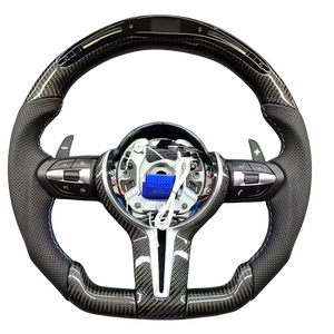 Volante de Cuero y Fibra de Carbono de Alta Calidad, Nuevo de Fábrica, para M3 M4 M5, Personalizado para F30 E90 E92 E70 con LED - Product Image 1