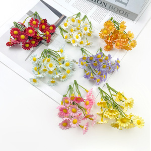 ดอกเดซี่ประดิษฐ์สูง 7.5 ซม. สีขาว ฟ้าอ่อน เหลือง ชมพู ม่วง ส้ม แดง สำหรับงานแต่งงาน ตกแต่งบ้าน อุปกรณ์ประกอบฉากถ่ายภาพ - Product Image 1