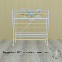 Support d'affichage de tissu double face tendance pour la vente au détail de la mode, support d'affichage de tapis, étagère, support d'affichage de nappe en cuir avec roulettes