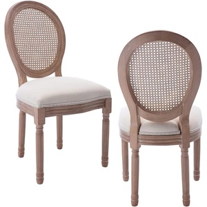 Chaise de salle <span class=keywords><strong>à</strong></span> manger moderne en bois massif de Louis Furniture, avec assise et dossier en tissu amovibles, pour salon, hôpital, hôtel - Style contemporain élégant - Product Image 5