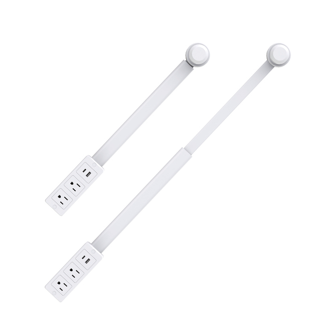 180° Rotation Outlet Extender Long Us Safe Multi Plug Power Flexible Extension Socket with Usb Ports