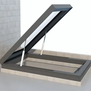 Wholesale European Standards Aluminum Alloy Frame Waterproof Top Hung Opening Automatic Electric Skylight Windows