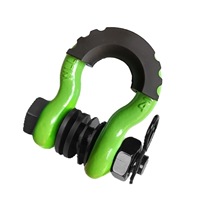 Forged Steel Bow D-Ring Shackles 2 Pack Heavy Duty Vehicle Recovery Shackle for 4x4 Offroad Truck Jeep ATV UTV Towing Accessory