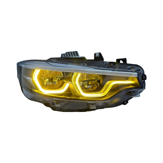 Ikon Style V2 LED Headlight for BMW F32 F80 F82 M3 M4 Double-color 6000K New Upgrade High/Low Fog Signal Lamp