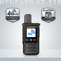KENEARD KE-518 4G pour réseau complet, double Nano SIM, écran couleur HD 1,44 pouces, Type-C, talkie-walkie PTT mondial, batterie Li-ion pour flotte