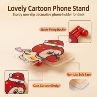 Support de téléphone en acrylique transparent, réglable en hauteur, gravé au laser avec logo personnalisé, faible MOQ, idéal pour les cadeaux de Noël et les fêtes, personnalisable OEM