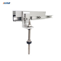 Support de fixation pour panneau solaire HINA en aluminium avec pied en L pour toiture métallique, garantie 12 ans, résistance au vent 60 m/s