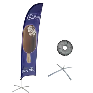 Werbung Druck <span class=keywords><strong>Promo</strong></span> Logo Beach flag Banner Feder fördern Flaggen Benutzer definierte Werbung Banner - Product Image 5