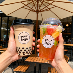 Premium Quality Disposable 12oz PET <b>Plastic</b> <b>Cup</b> for Take Away for Milkshakes Cold <b>Drinks</b> Bubble Beverages - Product Image 4