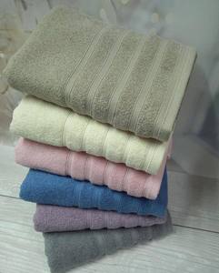 Toalla de Baño de Algodón de Lujo Desechable de Secado Rápido con Rayas, 450 GSM, Toalla Suave de Felpa para Hotel, Spa y Baño - Product Image 2