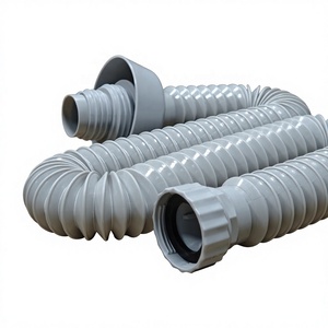 <strong>Extendable</strong> Flexible P-Trap S-Trap Sewer Pipe, Anti-Odor Plastic Corrugated Sink Drain <strong>Hose</strong> for Bathroom Kitchen - Product Image 2