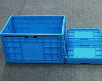 Caisse pliable en gros, transport en plastique, panier pliable en plastique, boîte pliable, caisse pliable
