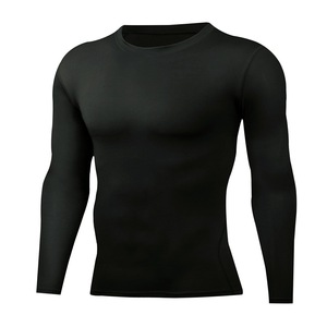Top deportivo ajustado de manga larga de secado rápido para <span class=keywords><strong>hombre</strong></span>, camisetas de baloncesto de compresión de alta elasticidad - Product Image 2