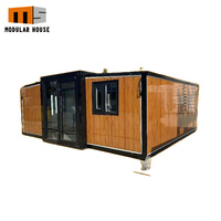Venta directa de fábrica, casa contenedor prefabricada personalizada de alta calidad, estructura de acero, casa Modular móvil extensible de 2 dormitorios