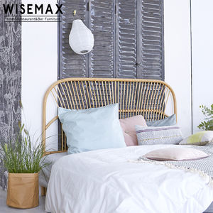 <span class=keywords><strong>Letto</strong></span> <span class=keywords><strong>Matrimoniale</strong></span> WISEMAX FURNITURE in Stile Naturale Moderno, Testiera Alta in Rattan Indonesiano <span class=keywords><strong>per</strong></span> Camera da <span class=keywords><strong>Letto</strong></span> - Product Image 1