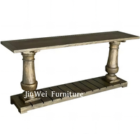 Table console country américaine Table d'appoint moderne de luxe pour le salon Table de couloir Table en bois sculpté
