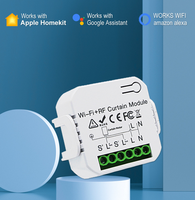 Interrupteur de store intelligent Tuya Smart Life WiFi RF433 avec télécommande pour volet roulant électrique, compatible Google Home et Alexa, pour maison intelligente