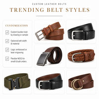 Ceinture en cuir cloutée personnalisée pour homme, en cuir de vache véritable, style punk rock, boucle à ardillon, rétro vintage, fabrication OEM ODM