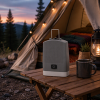 Lanterne de camping LED COB rechargeable, lumière de tente, rotation à 360°, crochet de suspension, 300 lumens, étanche IP65, pour barbecue en plein air