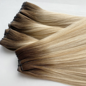 Double Drawn Invisible Hair Extensions Thick <strong>Ends</strong> Balayage Color Virgin Cuticle Genius Weft - Product Image 4