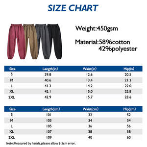 Pantalones de hombre de moda de alta calidad al por mayor logotipo personalizado 450g tubo recto grueso más forro polar color sólido deportes sueltos Casuales - Product Image 6