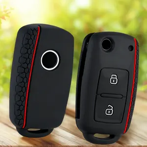 Funda <span class=keywords><strong>de</strong></span> silicona para llave <span class=keywords><strong>de</strong></span> coche, funda para llave <span class=keywords><strong>de</strong></span> VW T5 Polo Passat Volkswagen Golf 4 5 6 Caravelle Skoda Fabia Octavia Ligier JS Seat <span class=keywords><strong>Toledo</strong></span> - Product Image 1