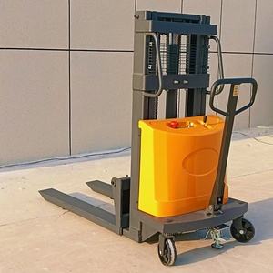 รถยกแบบซ้อน 2 ตัน ได้รับการรับรองมาตรฐาน CE ใช้แบตเตอรี่ตะกั่ว-กรด ยางโพลียูรีเทน อุปกรณ์ขนย้ายแบบพกพาสำหรับคลังสินค้าและโรงงาน - Product Image 4