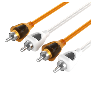 สายสัญญาณเสียง RCA ชายต่อชาย ชุบนิกเกิล 2 เส้น แบบ PVC ด้าน สำหรับติดตั้งลำโพงรถยนต์ ซ่อมแซมระบบเสียงรถยนต์ - Product Image 4