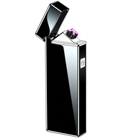 USB Recharged Windproof Cigarette Lighter Eco-friendly Flameless Electric wholesale double arc lighter