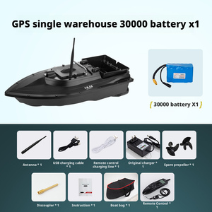JF V80 Pilote Automatique Marin 500m 12V <span class=keywords><strong>GPS</strong></span> Plastique Télécommande Intelligente <span class=keywords><strong>Bateau</strong></span> à Appât pour Carpes Lumière Nocturne Capacité de Charge 2kg Croisière - Product Image 5